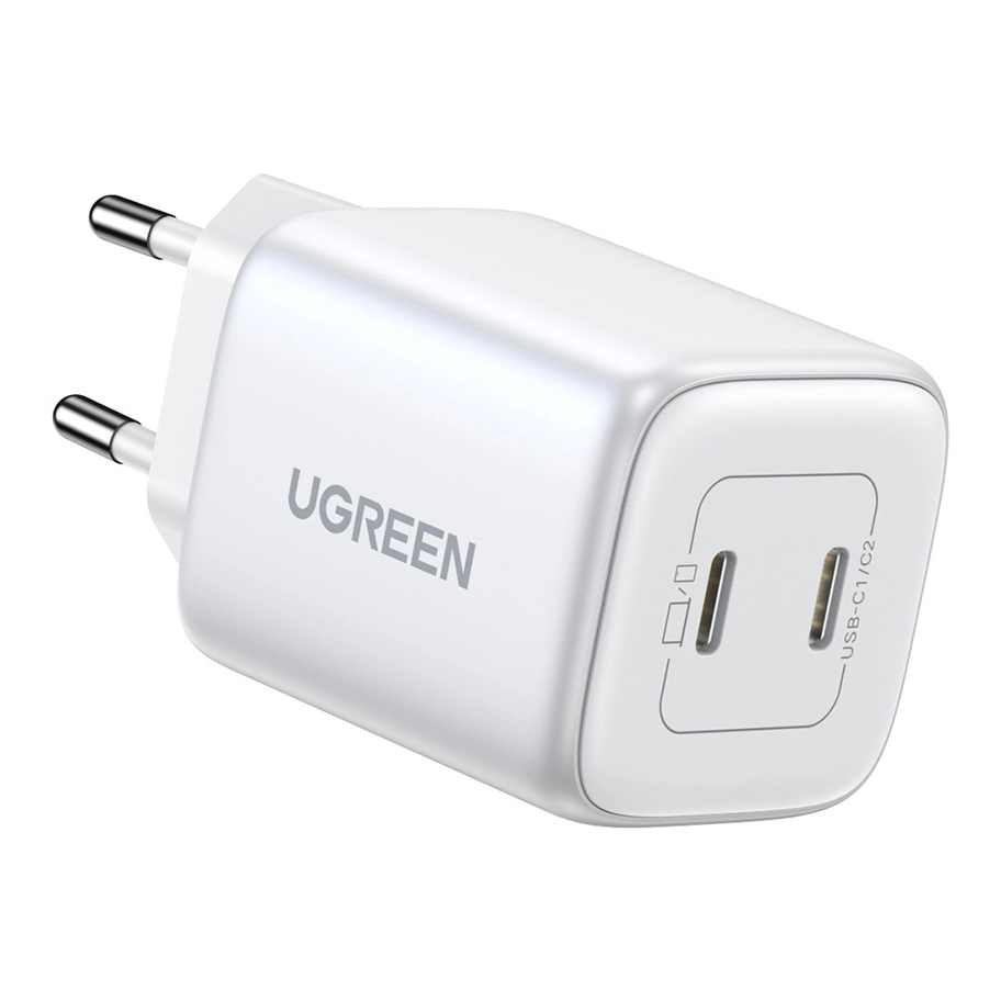 UGREEN 220V 45W, 2xUSB-C, Nexode GaN, бял - CD294/15327