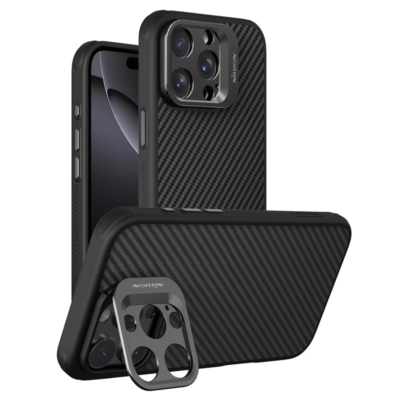 NILLKIN Калъф Apple iPhone 16 Pro, CarboProp Aramid Magnetic, черен