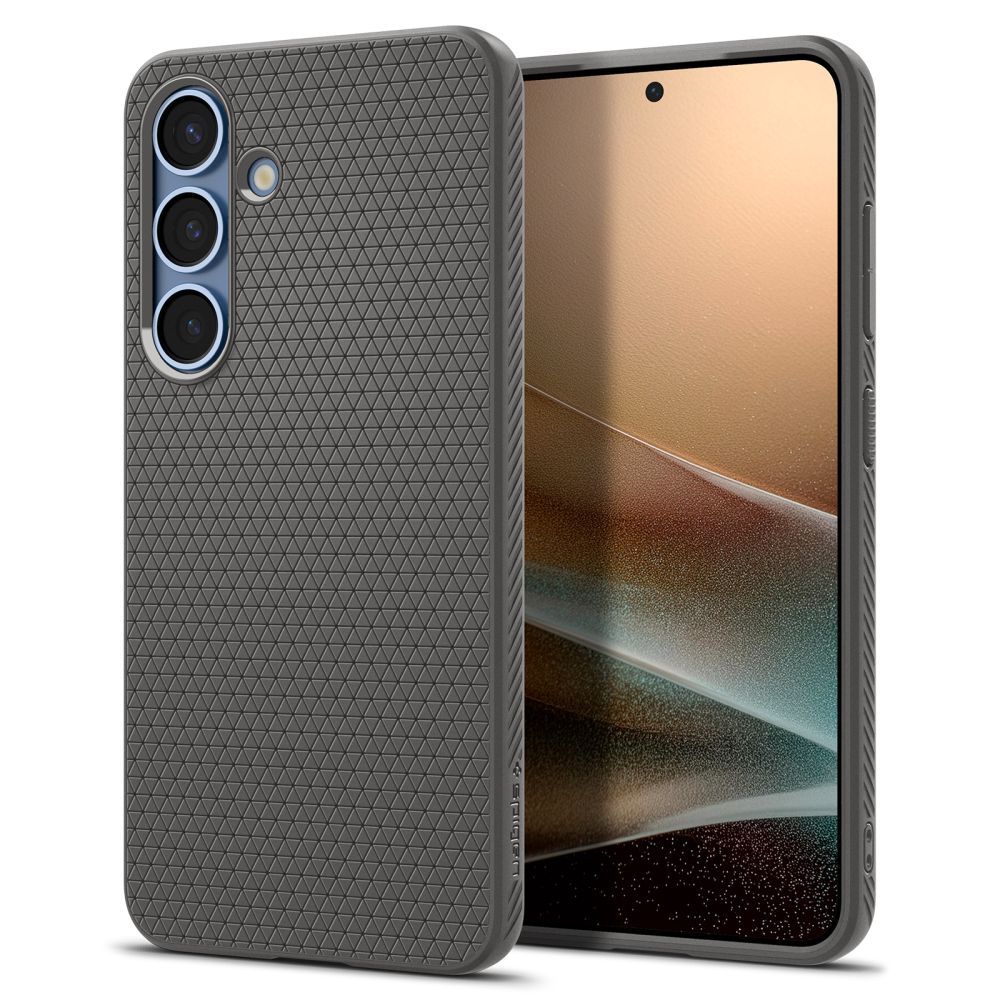 SPIGEN Калъф Samsung S25, Liquid Air, сив - ACS09404