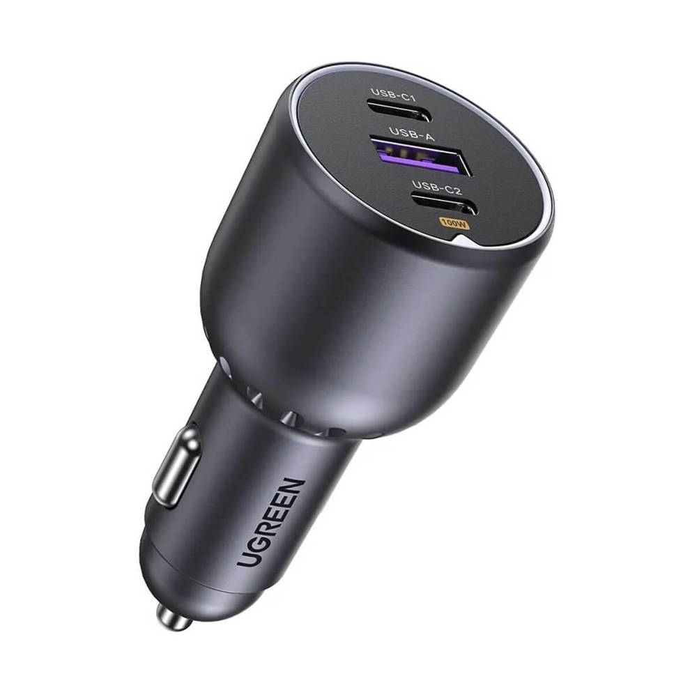 UGREEN 12V 130W, USB-A + 2xUSB-C, графит - EC705/35025