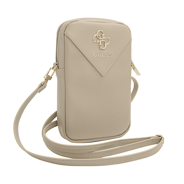GUESS Калъф/Чанта, PU Grained 4G Metal Logo Wallet, златен - GUWBZPGSTEGD