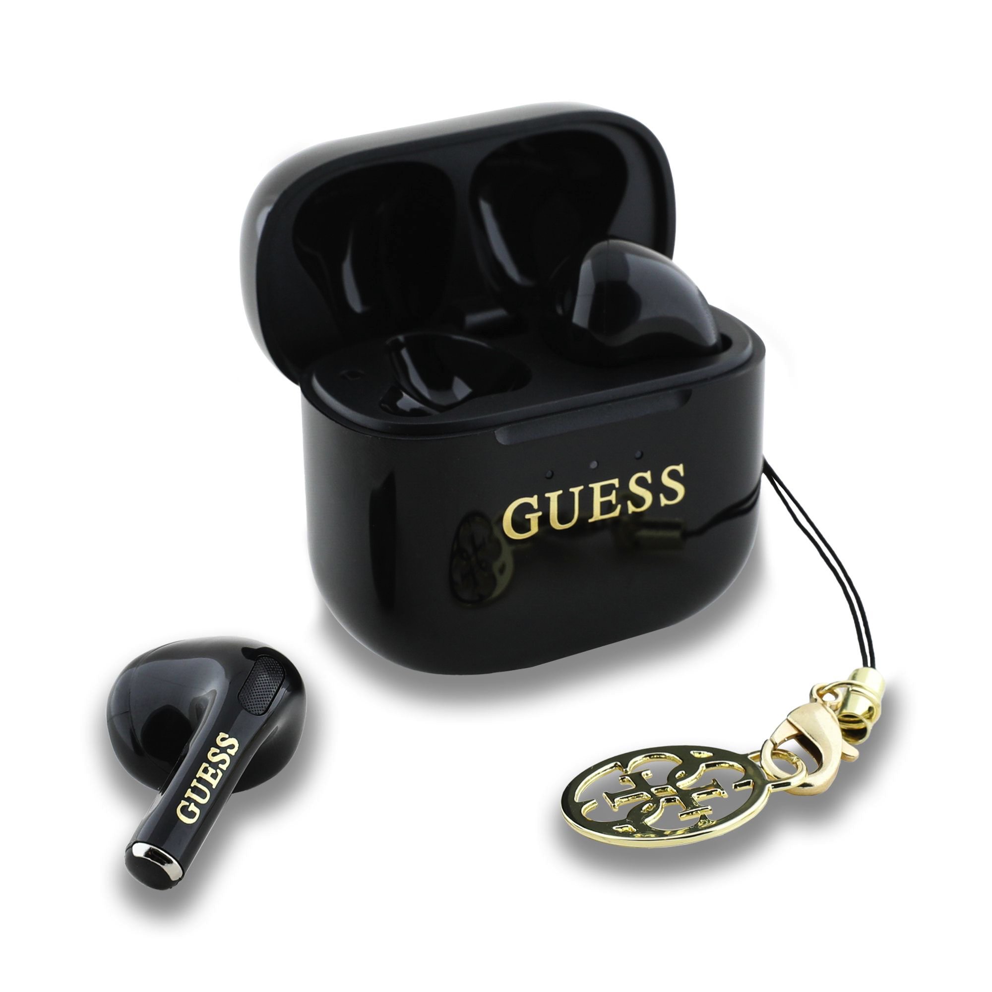 GUESS HF TWS, Classic Logo Charm /черни/ - GUTWSXMCCLK