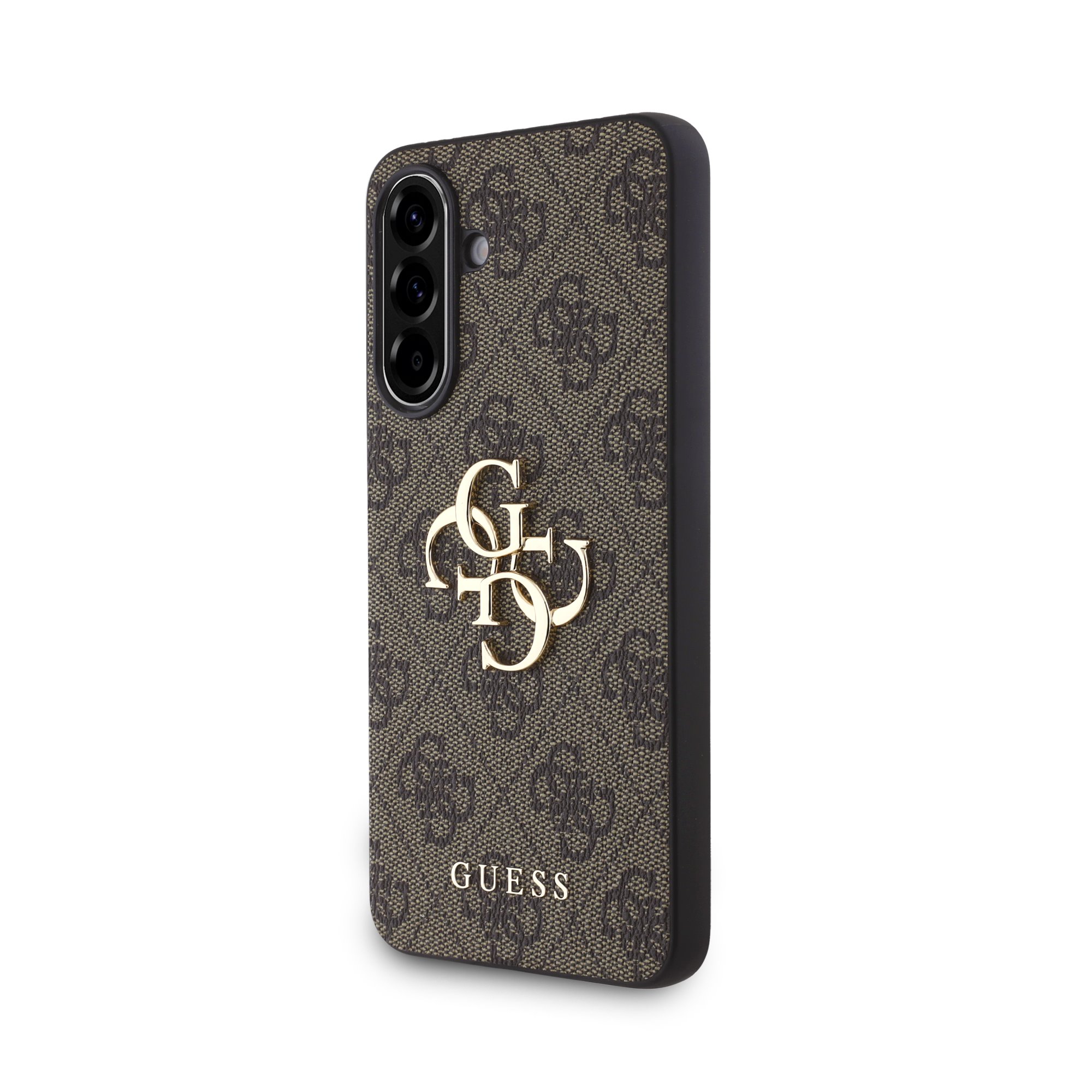GUESS Калъф Samsung A36 5G, PU 4G Metal Logo, кафяв - GUHCSA364GMGBR