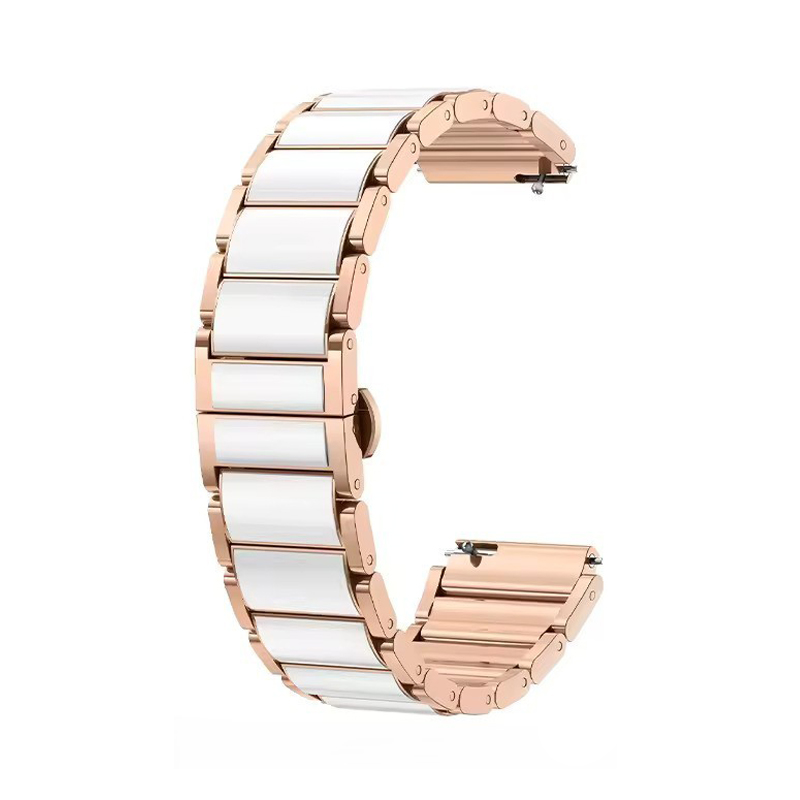 Керамична каишка Ceramic Strap frame за Smart Watch, 18мм /бяла и винтидж/