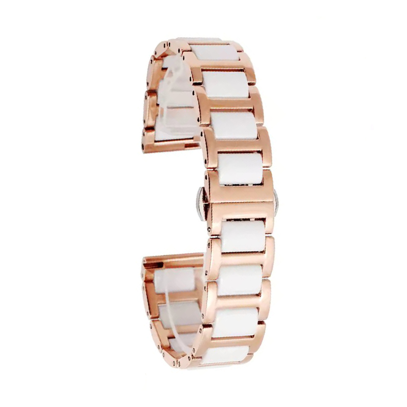 Керамична каишка Ceramic Strap Elements за Smart Watch, 18мм /бяла и винтидж/