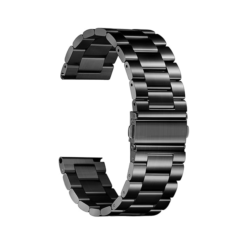 Каишка 22мм за Smart Watch, Ultimate Metal Strap, стомана, черна
