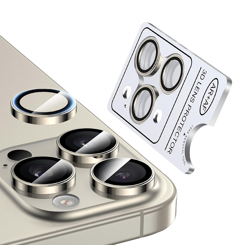 Metal Camera Lens Apple iPhone 16 Pro/16 Pro Max /естествен титаний/ NORDIC