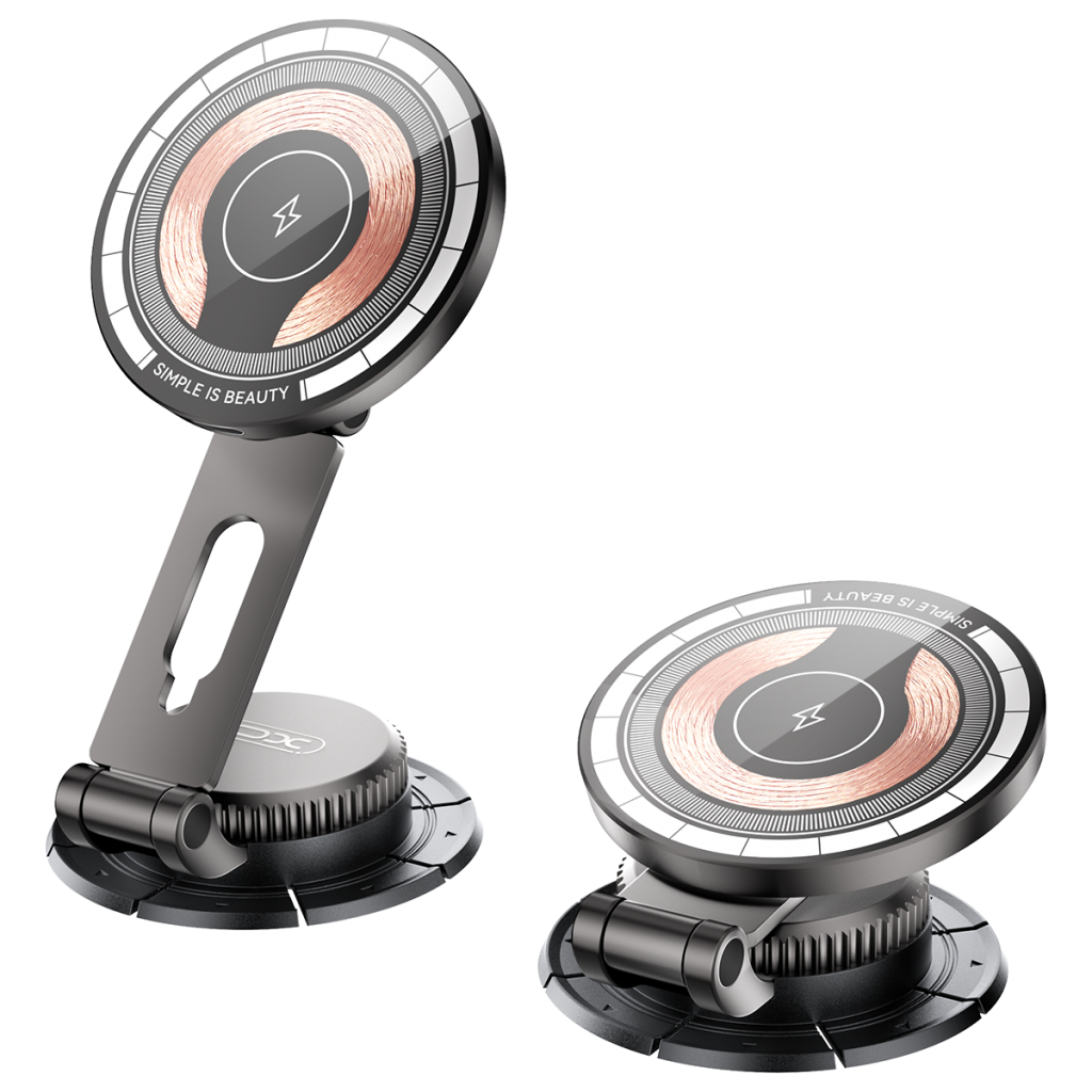 XO Холдер 15W Wireless с лепяща основа, CX036 /графит/ 