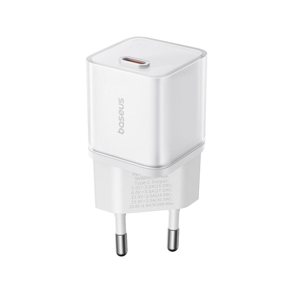 BASEUS 220V 20W, USB-C, GaN5s /бяло/ - P10162503213-00