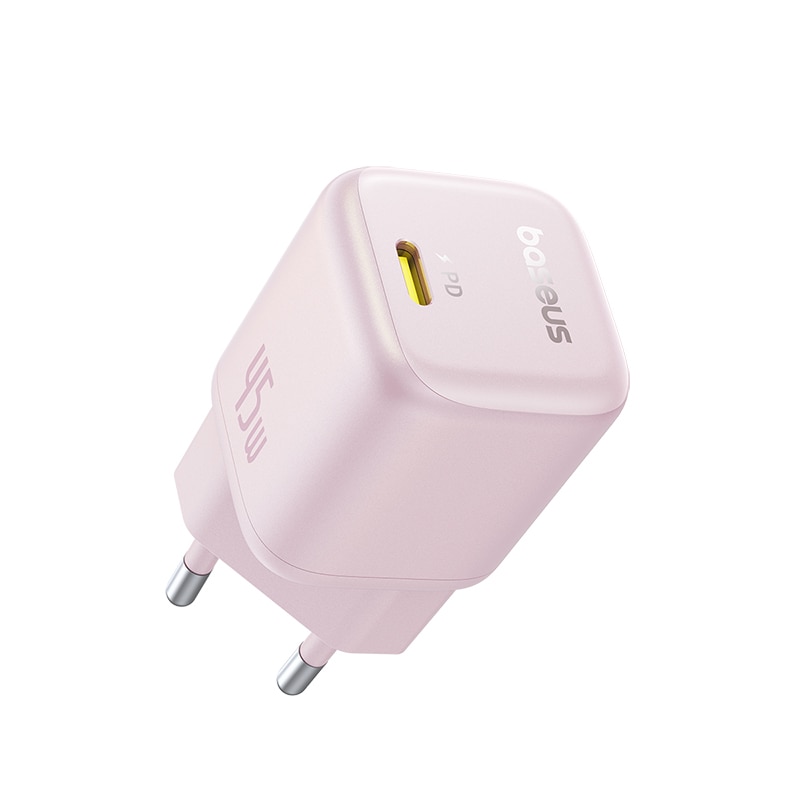 BASEUS 220V 45W, USB-C, PicoGo GaN /розов/ - P10176800413-00