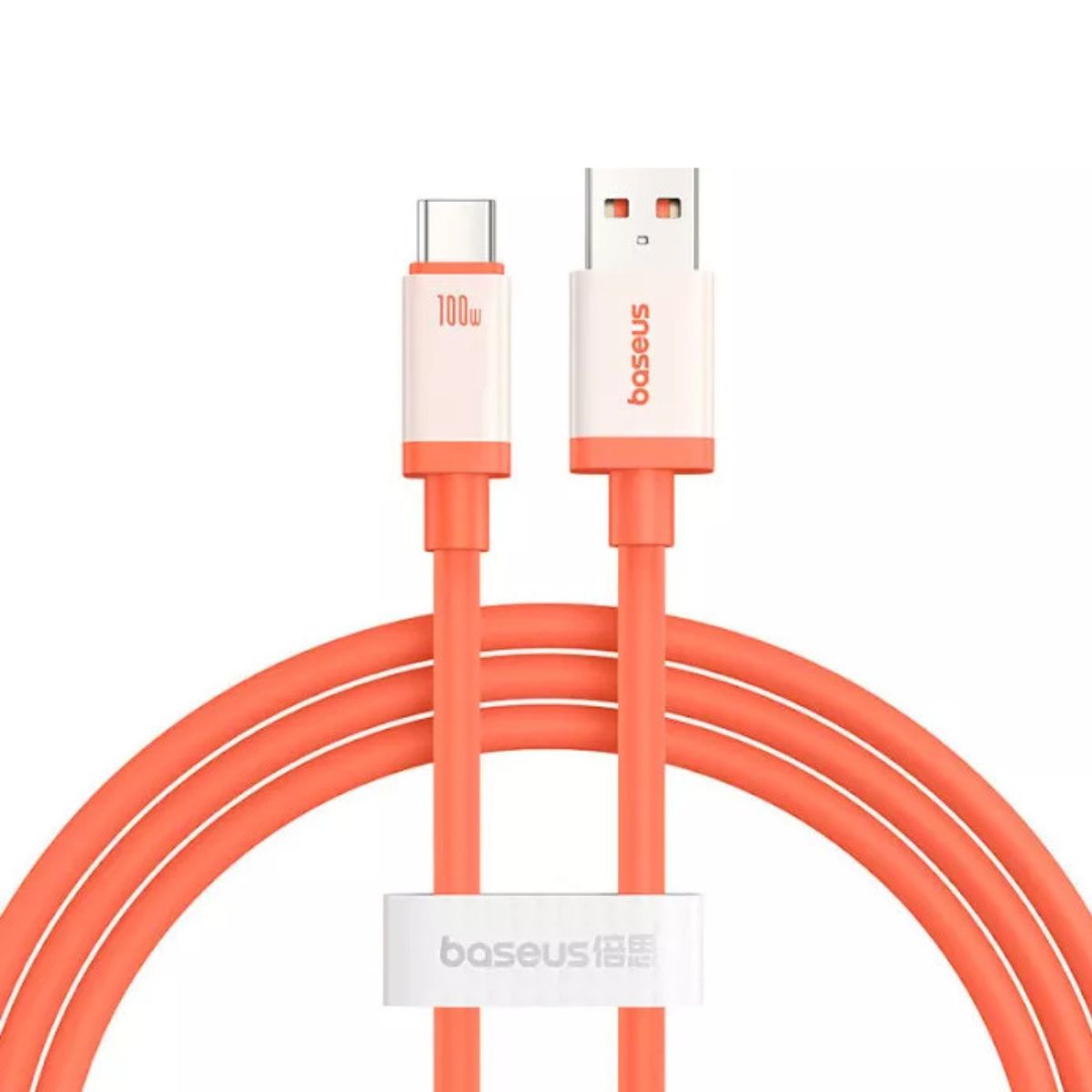 BASEUS Кабел USB-А - Type-C, 2м, 100W, Zero Degree S  /корал/ - P10368801731-01