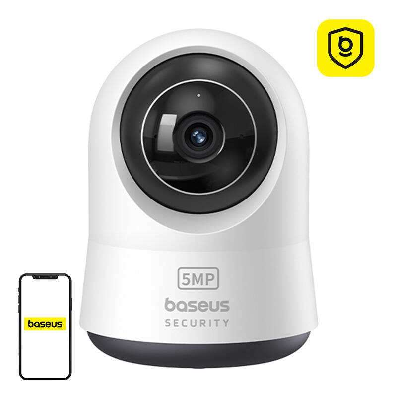 BASEUS Смарт камера вътрешна Security P1 Pro, 3K, 5MP, WiFi /бяла/ - S0TV022132