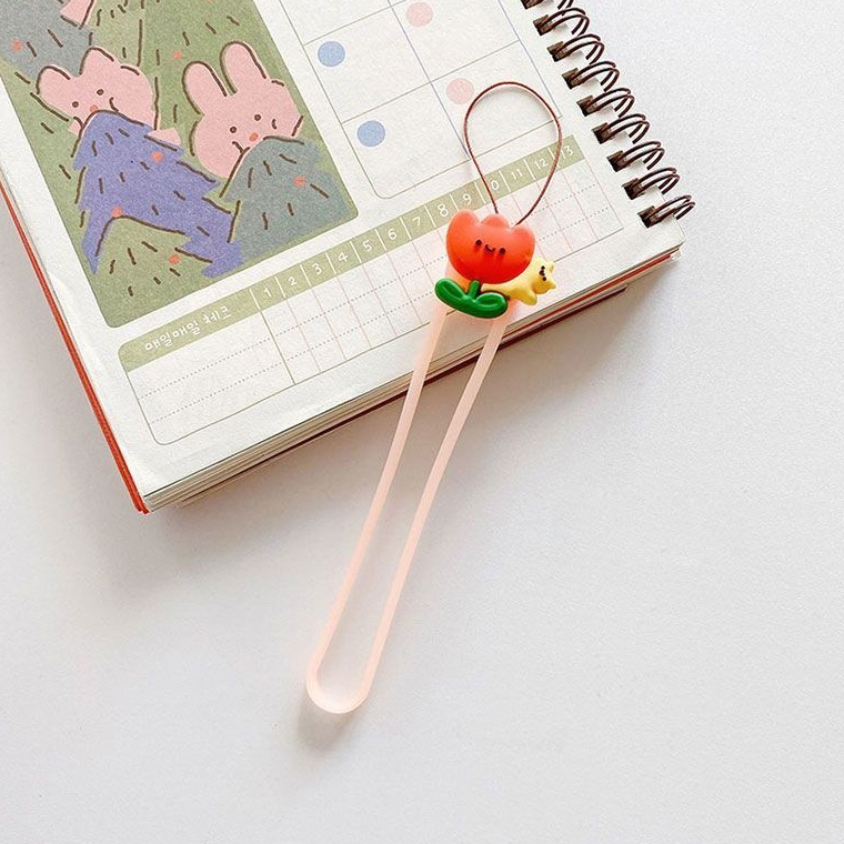 Accessory/ Wristband/ Keychain Soft rope /orange tulip/