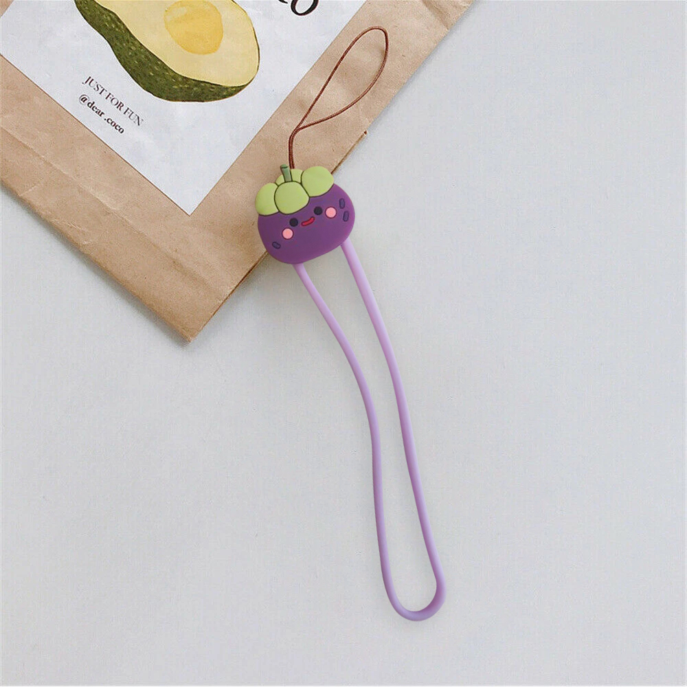 Аксесоар/ Верижка за китка/ Ключодържател Silicone Soft rope /боровинка/