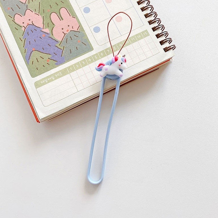Accessory/ Wristband/ Keychain Silicone Silky Ring /blue unicorn/