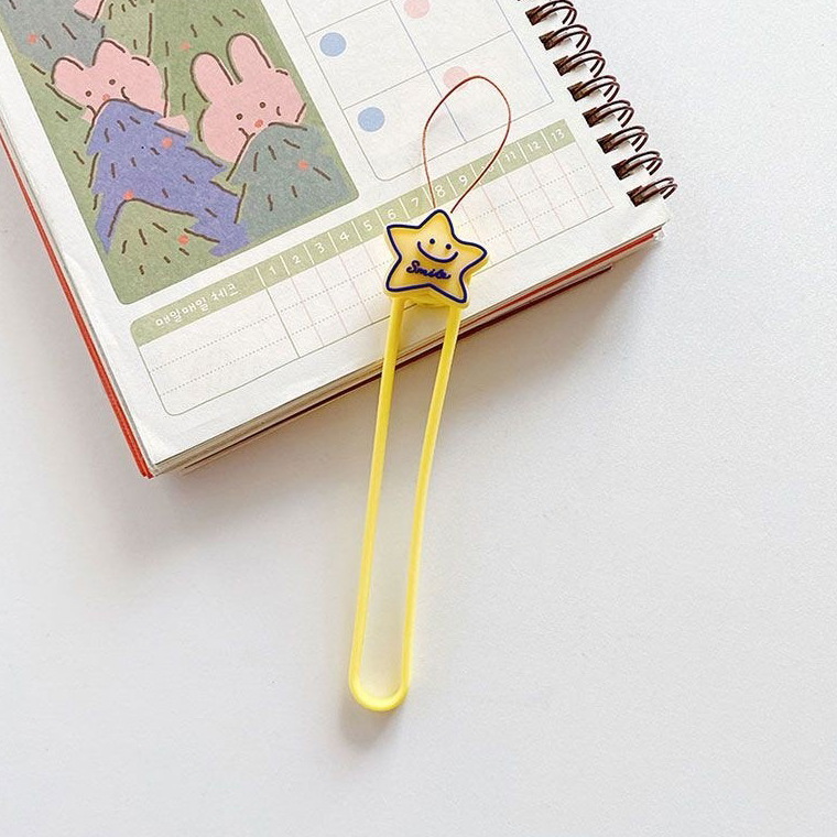 Accessory/ Wristband/ Keychain Silicone Silky Ring /yellow star/