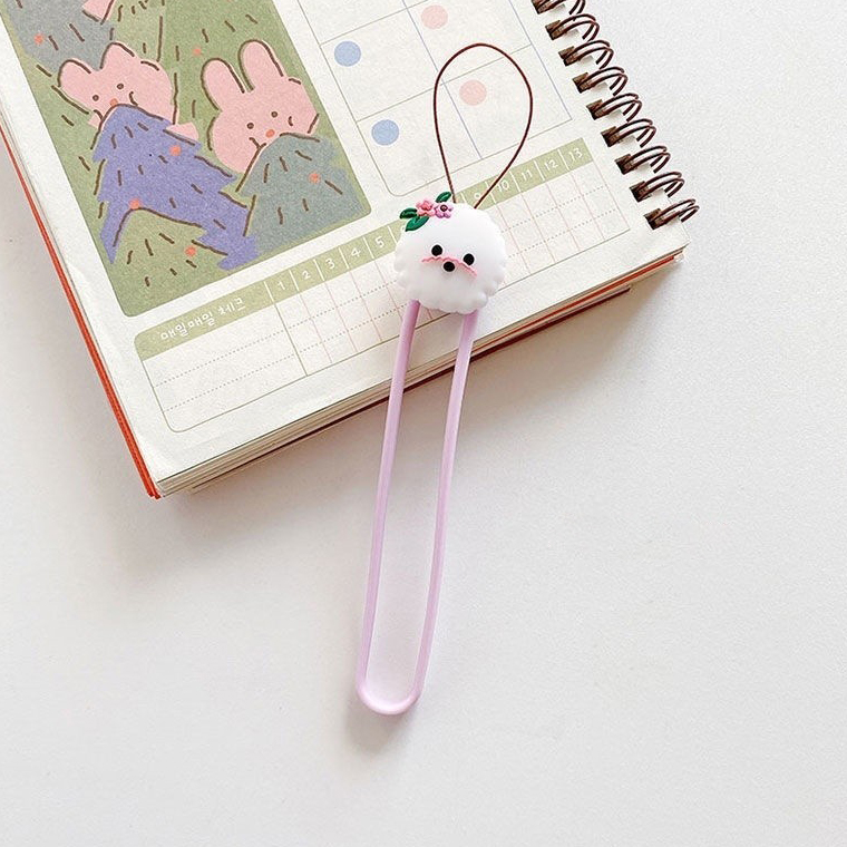 Accessory/ Wristband/ Keychain Silicone Silky Ring /purple pudel/