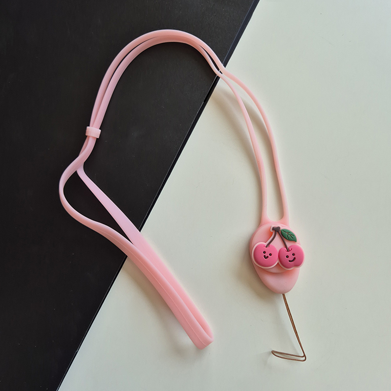 Accessory/ Wristband/ Soft lanyard rope /cherry/