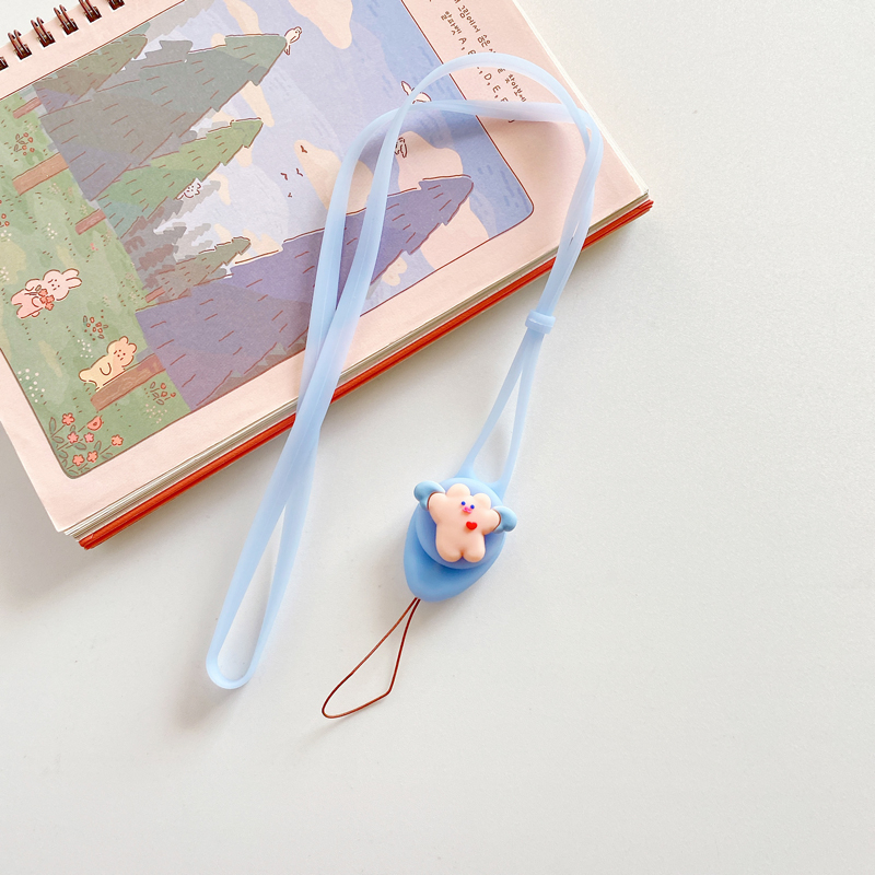 Accessory/ Wristband/ Soft lanyard rope /blue flying bear/