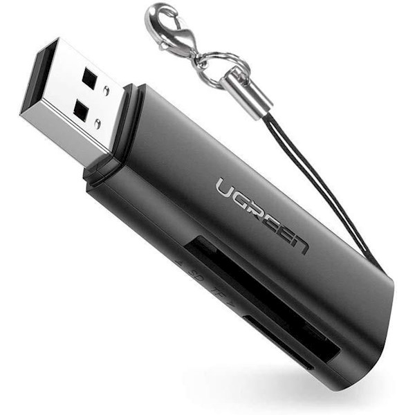 UGREEN Преходник Адаптер USB-A + USB-C към SD/MicroSD /черен/ - CM264 / 60722