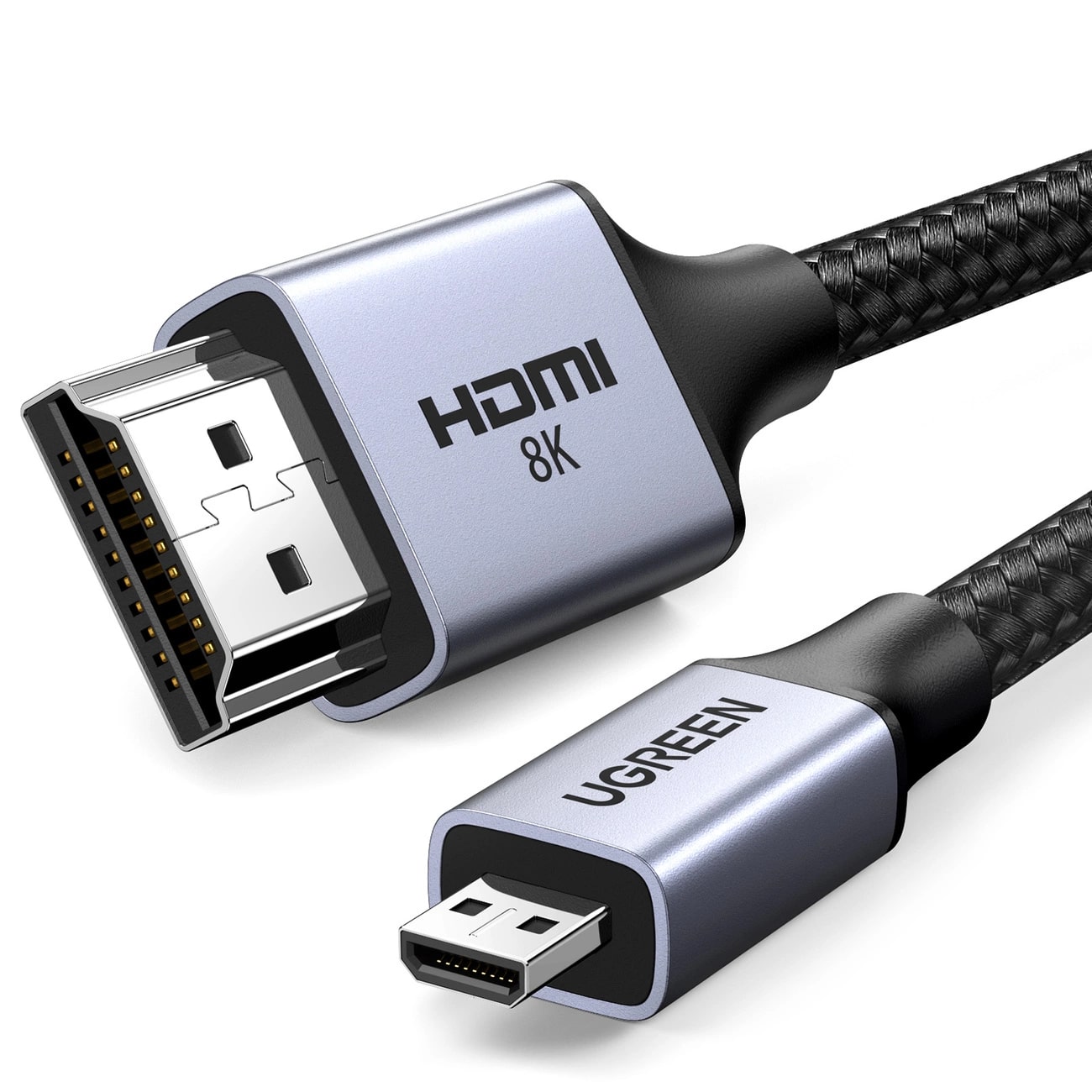 UGREEN Кабел HDMI /м/ - micro HDMI /м/, 2m. 8K /черен/ - HD164 / 15517