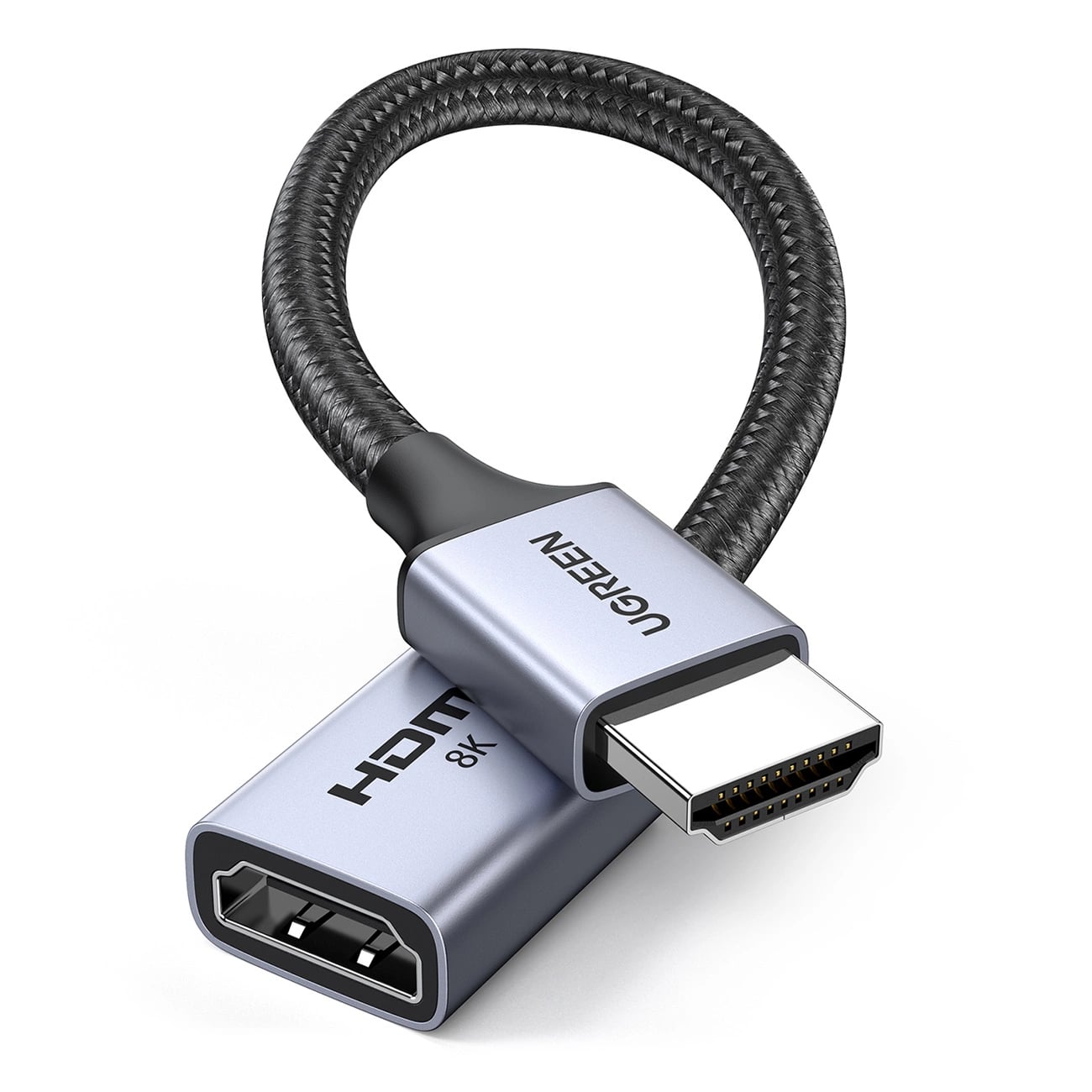 UGREEN Кабел HDMI /ф-м/ Extension cable, 0,15m. 8K /черен/ - HD165 / 15518
