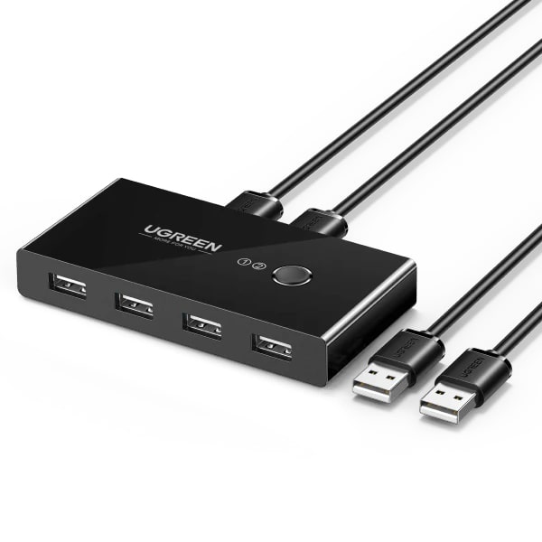 UGREEN Sharing Switch Box 2-в-4 Out USB-A (3.0)  /черен/ - US216 / 30767