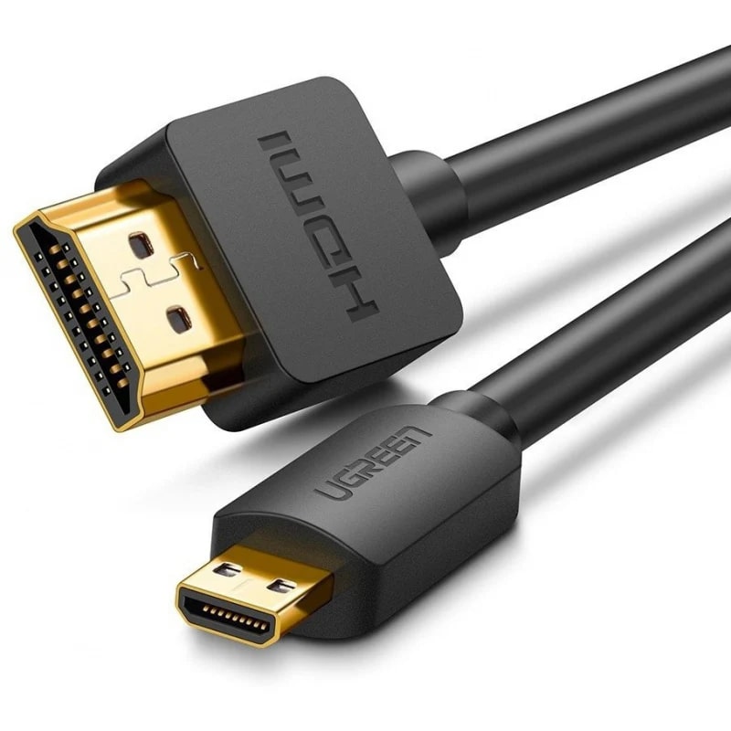 UGREEN Кабел HDMI /м/ - micro HDMI /м/, 1m. 4K /черен/ - HD127 / 30148