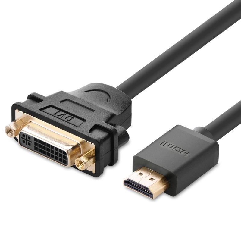 UGREEN Кабел HDMI /м/ - DVI /ф/, 0,22m. 1080p /черен/ - 20136 / 20136
