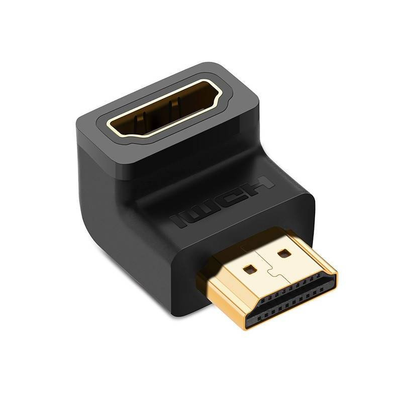 UGREEN Преходник Адаптер HDMI /ж-м/ Angled /черен/ - HD112 / 20109