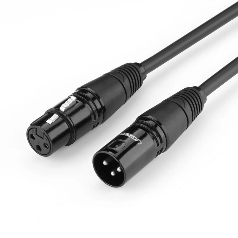 UGREEN Аудио кабел XLR /ж-м/ Extension cable, 1m /черен/ - AV130 / 20708