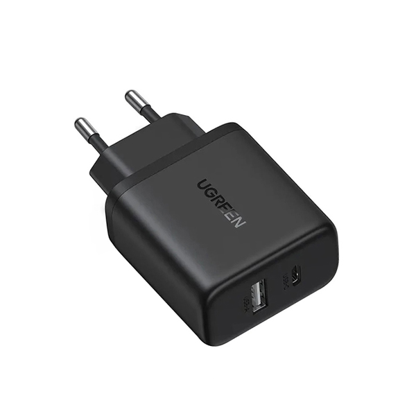 UGREEN 220V 220V 20W, 1A + 1C /черен/ - X227 / 45302
