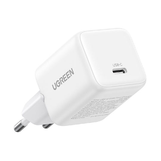UGREEN 220V 30W, 1C GaN /бял/ - X513 / 65009