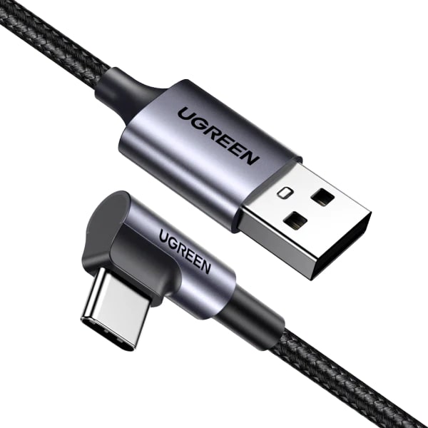 UGREEN Cable A-C, 3m, 3A, Right angled /gray/ - US284 / 70255