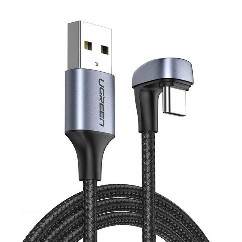 UGREEN Cable A-C, 1m, 3A,Gaming angled /black/ - US311 / 70313
