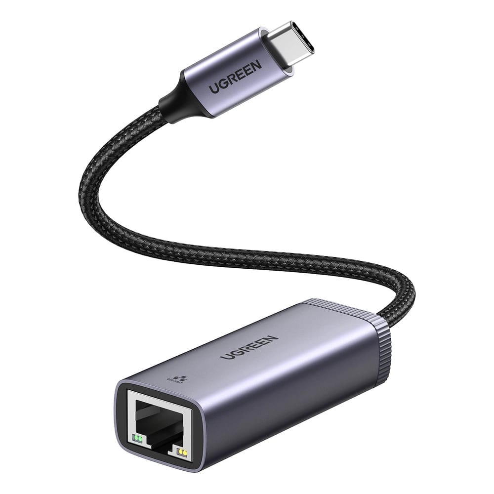 UGREEN Преходник Адаптер от Type-C към RJ45 /ж/ /сив/ - CM483 / 40322