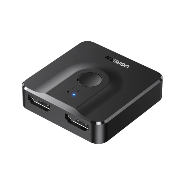 UGREEN Хъб 2-в-1 out HDMI Splitter Switch box,двупосочен превключвател 4K, 60HZ /черен/ - CM217 / 50966