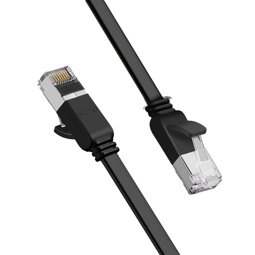 UGREEN LAN кабел Flat pure copper 1m /черен/ - NW101 / 50184