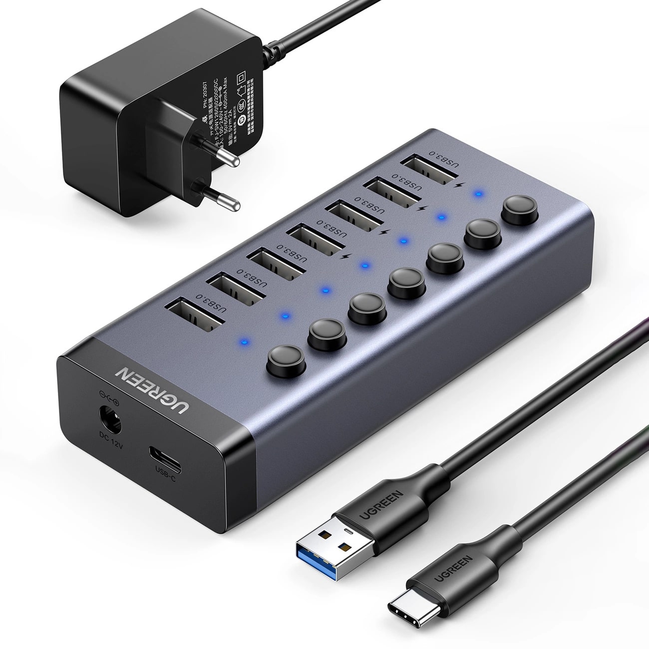 UGREEN Hub 7-in-1 (USB-A) 1m. - CM481 / 90307