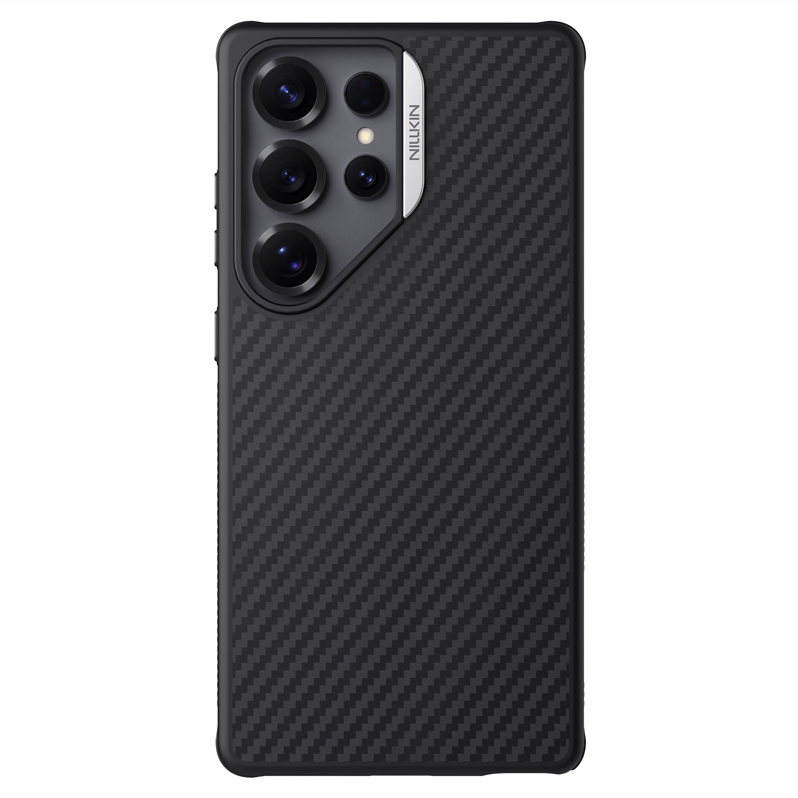 NILLKIN Калъф Samsung S25 Ultra, Synthetic Fiber PRO MagSafe Hard /черен+сиво/