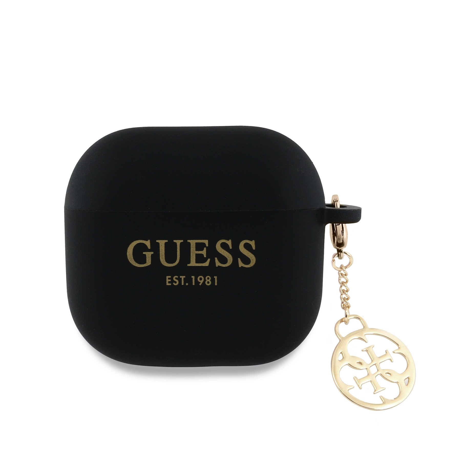 GUESS Калъф Airpods 4, 4G Charm Silicone /черен/ - GUA4LSC4EK