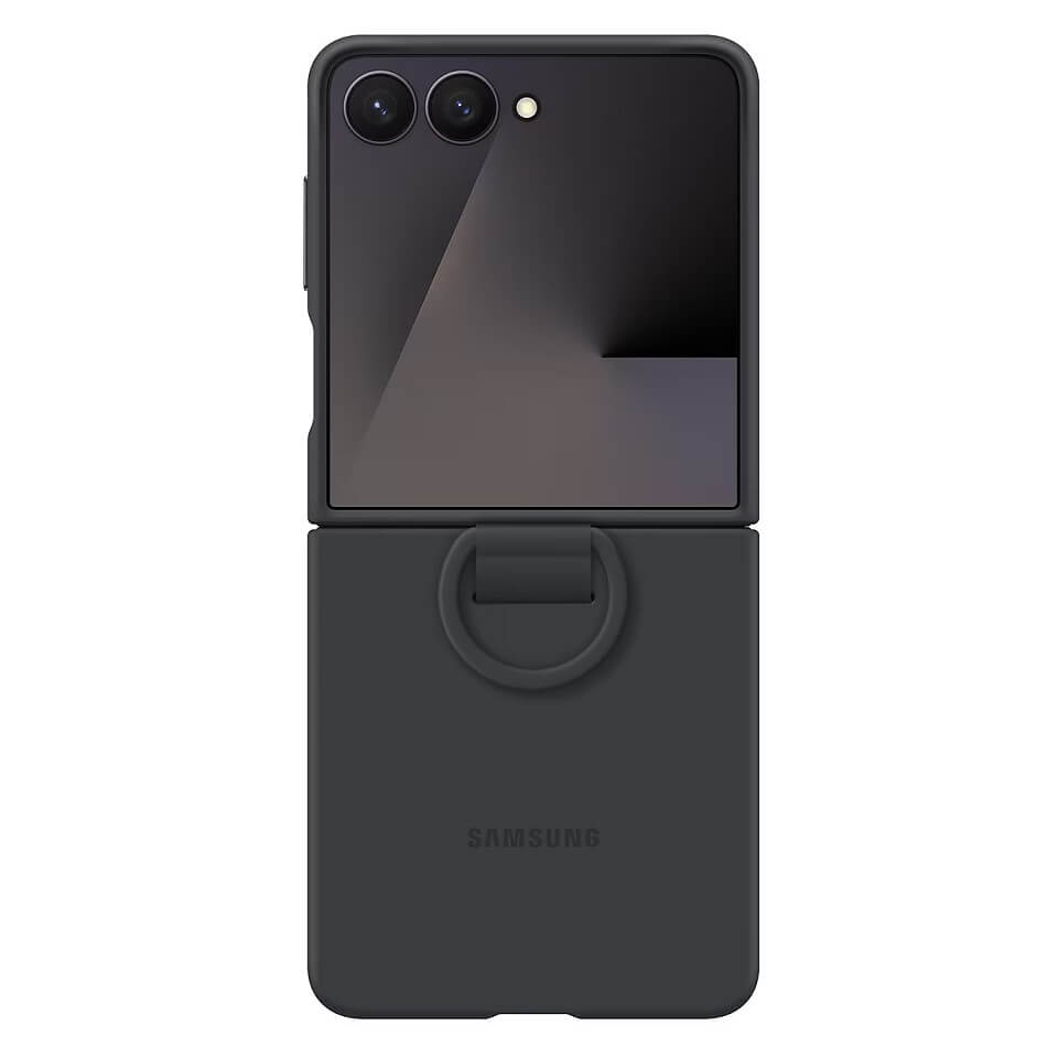 Калъф Silicone Cover with Ring Samsung Z Flip 7 EF-PF766TBE /черен/