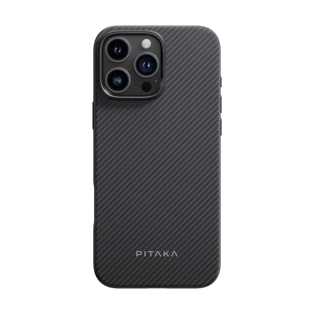 PITAKA Калъф Apple iPhone 16 Pro Max, Military-Grade, черно/сиво - KI1601PMPA