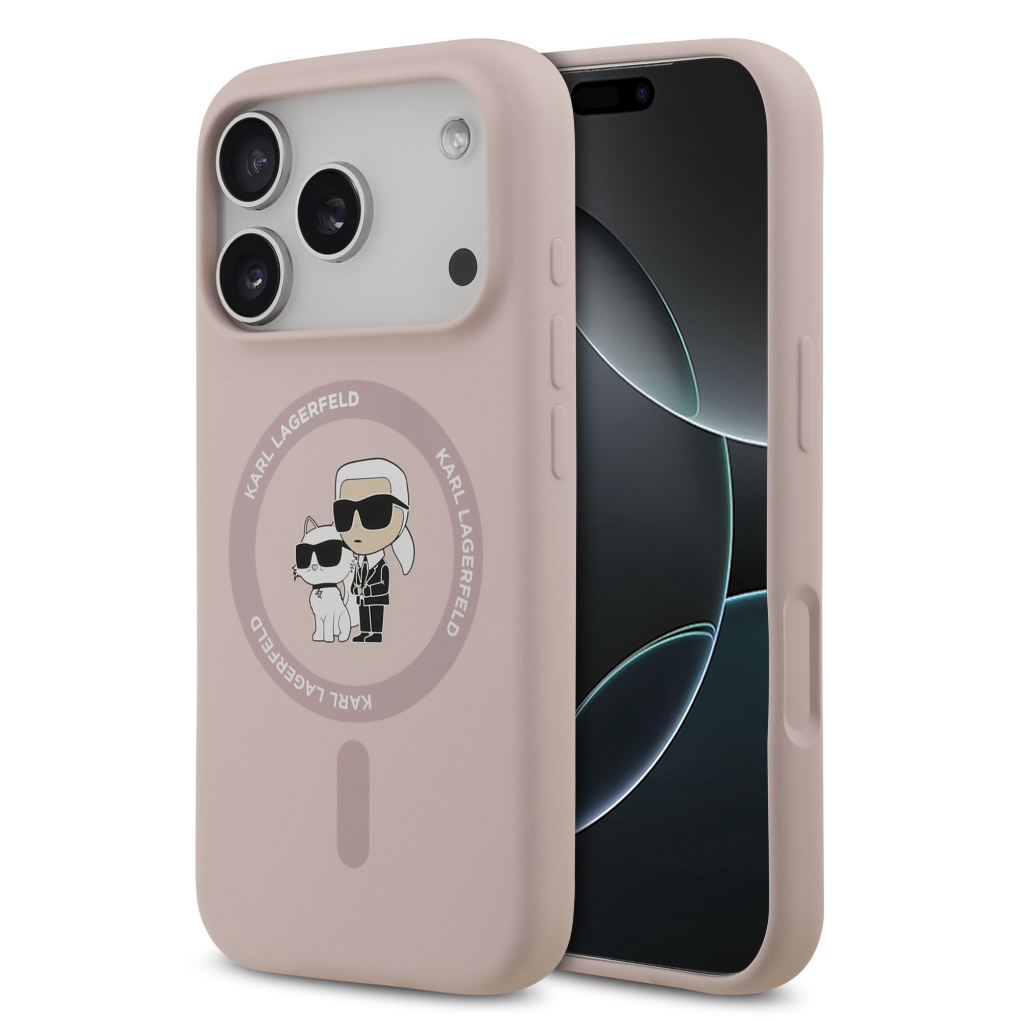 Karl Lagerfeld Калъф Apple iPhone 17 Pro Max, Liquid Silicone K/C MagSafe /розов/ - KLHMP17XSCMKCRHP