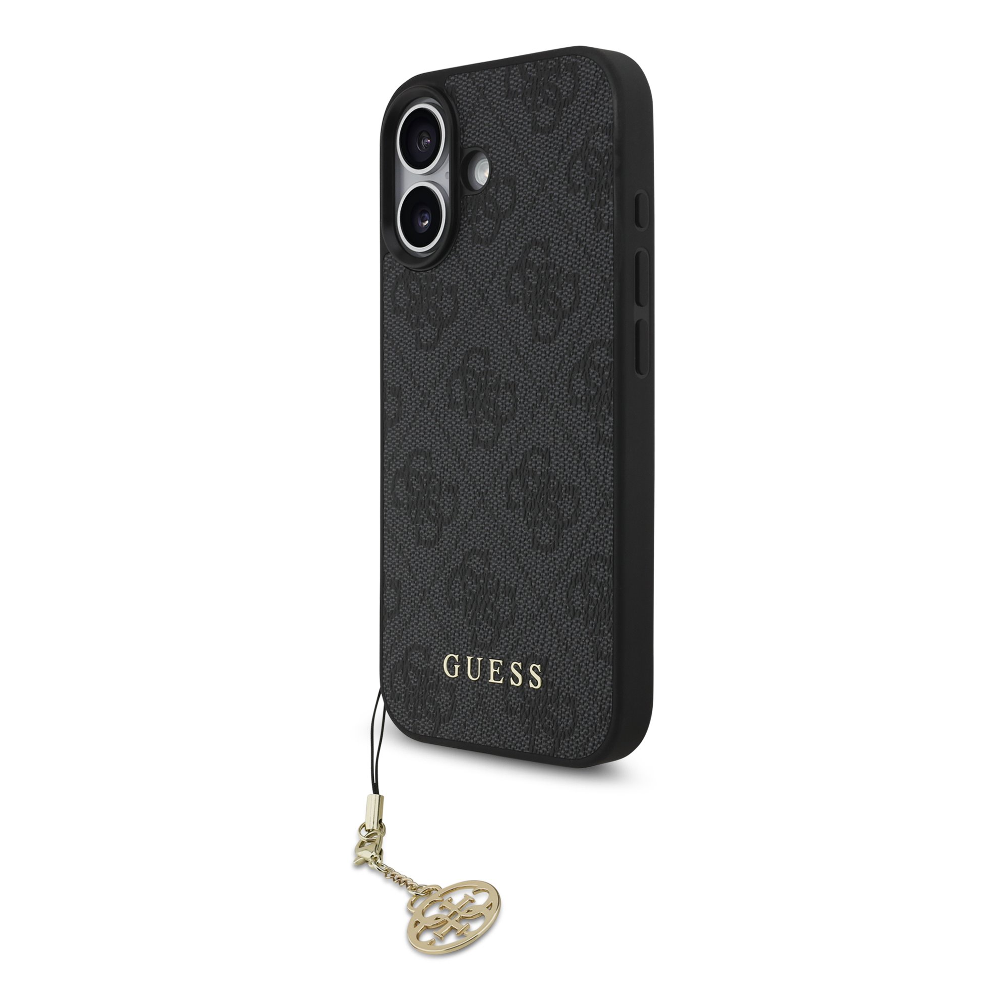 GUESS Калъф Apple iPhone 17, 4G Charm Tone on Tone, сив - GUHMP17SGF4GCK