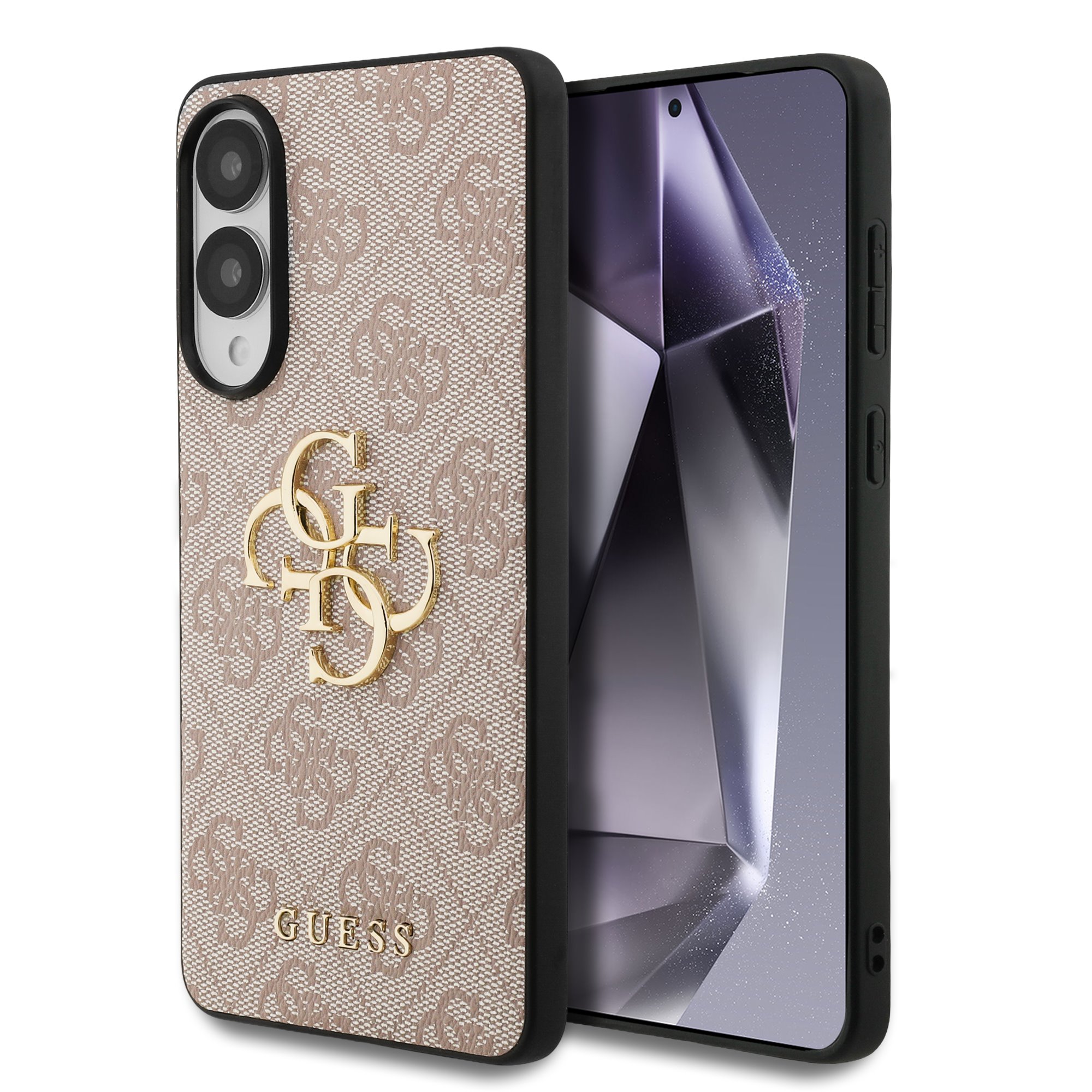 GUESS Калъф Samsung S25 Edge, PU 4G Metal Logo, розов - GUHCS25E4GMGPI