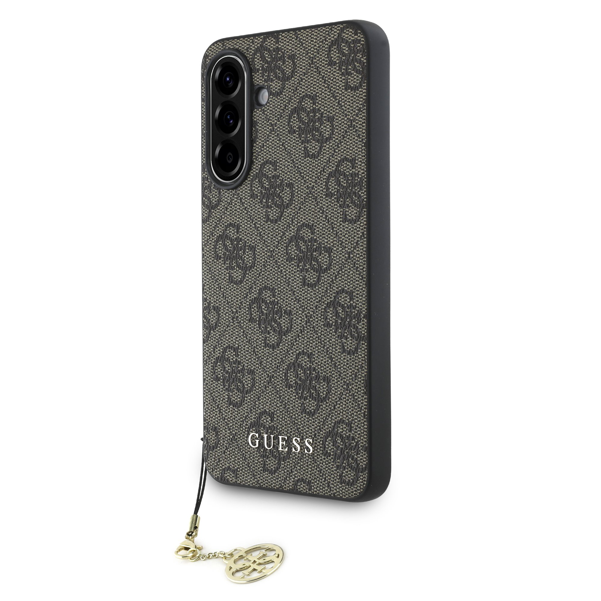 GUESS Калъф Samsung A56 5G, 4G Charms, кафяв - GUHCSA56GF4GBR