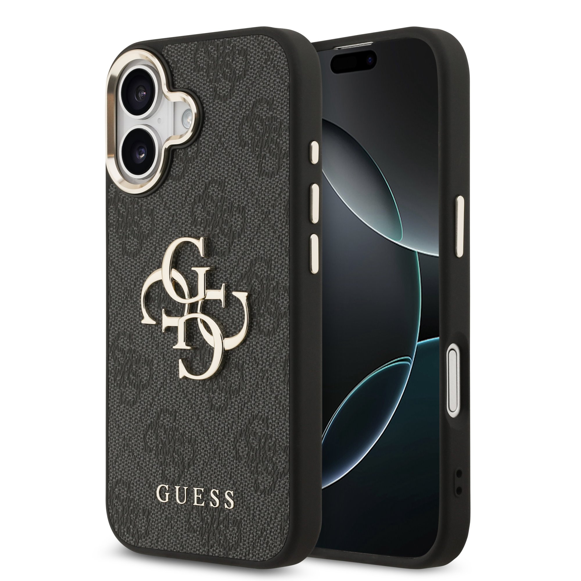 COPY GUESS Калъф Apple iPhone 17, PU Leather 4G Gold Frame, кафяв - GUHCP17S4GMGCGR