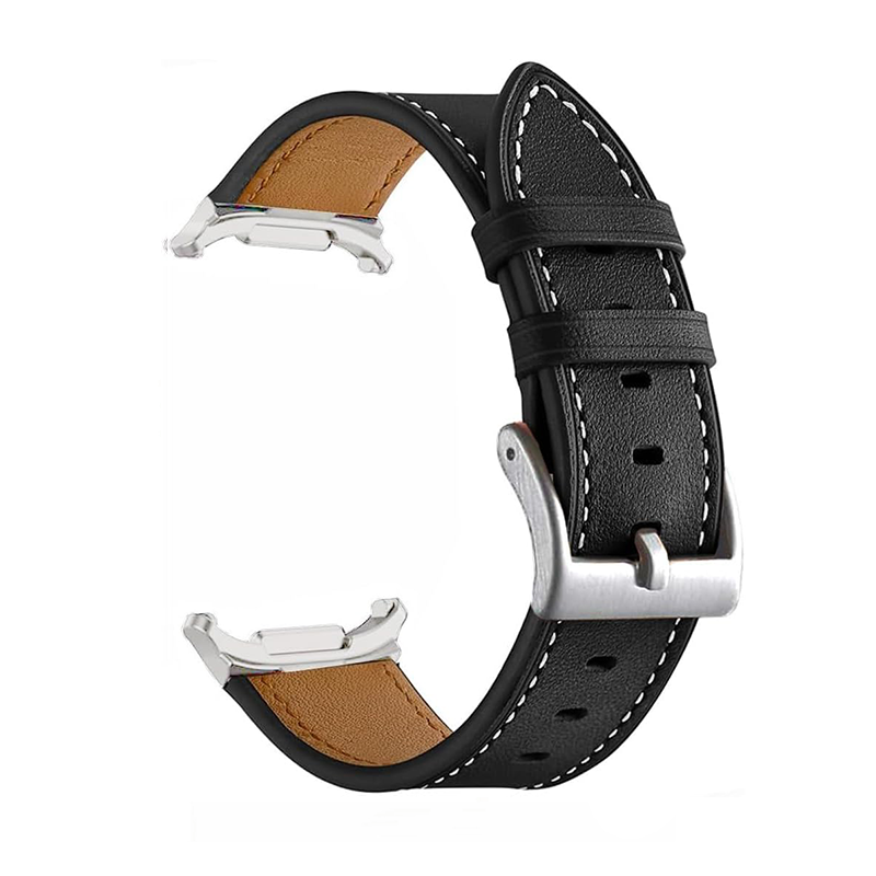 Каишка за Samsung Watch 8, Leather Classic, кожена /черна/