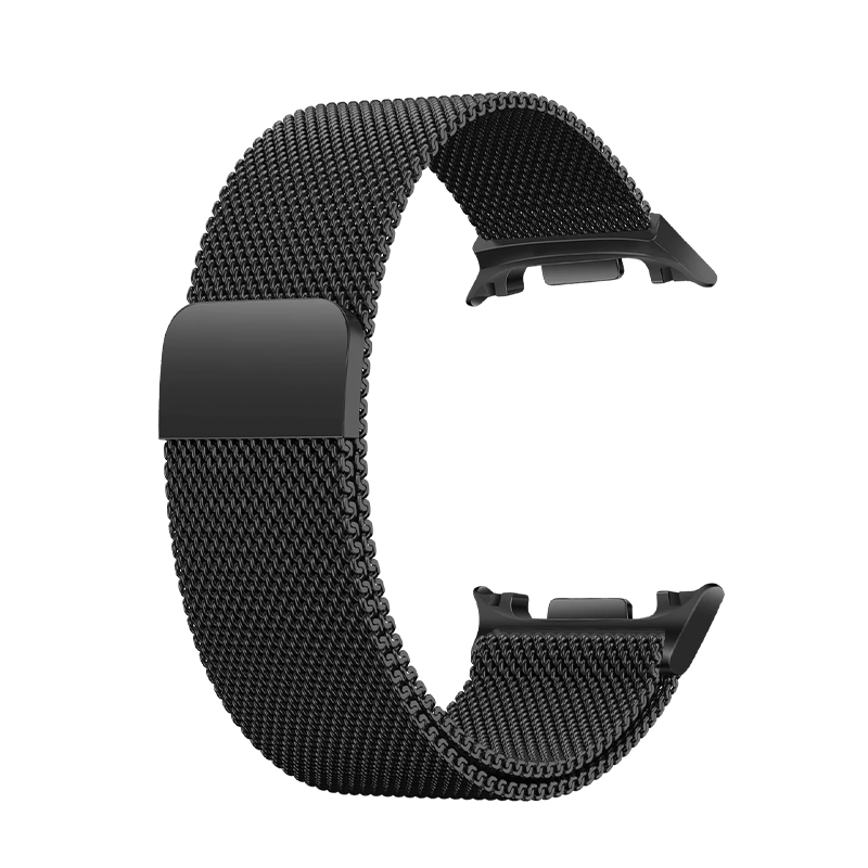 Каишка за Samsung Watch 8, Milanese Loop, метална /черна/